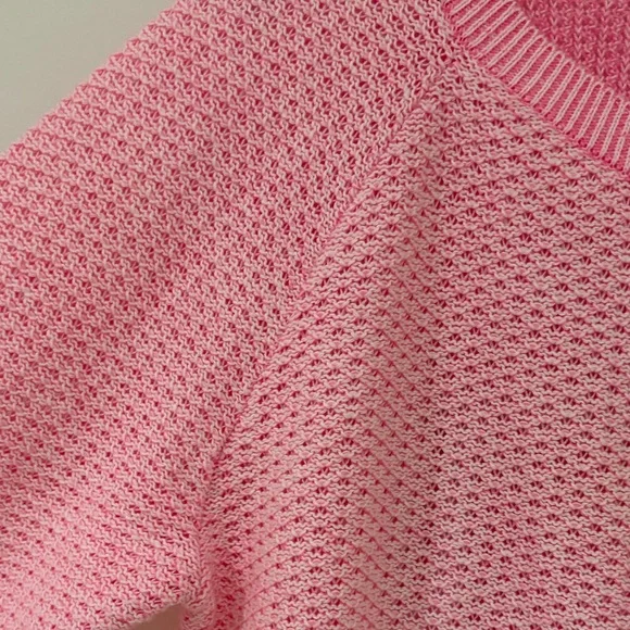 Pink Girl’s Button-Front Knit Cardigan - Picture 2 of 5